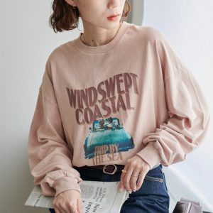 Discoat tシャツ 「WEB限定」ピグメントグラフィックロンT レディース メンズ