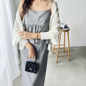 GeeRA 「GeeRA」 キャミソールワンピース MEDIUM グレー系その他 レディース