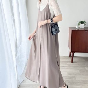 classicalelf 「classicalelf」 キャミソールワンピース LARGE ベージュ系その他 レディース