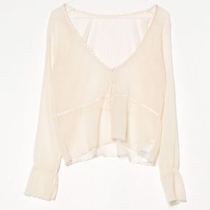 FREAK'S STORE 「FREAK'S STORE」 長袖ブラウス FREE ベージュ レディース