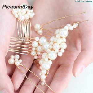 髪飾り 5点セット かんざし 簪 ヘアコーム ヘアピン パール 和装 洋装 結婚式 着物 成人式 卒業式 フォーマル パーティ ヘアアクセサリー 振袖 留袖 髪留め